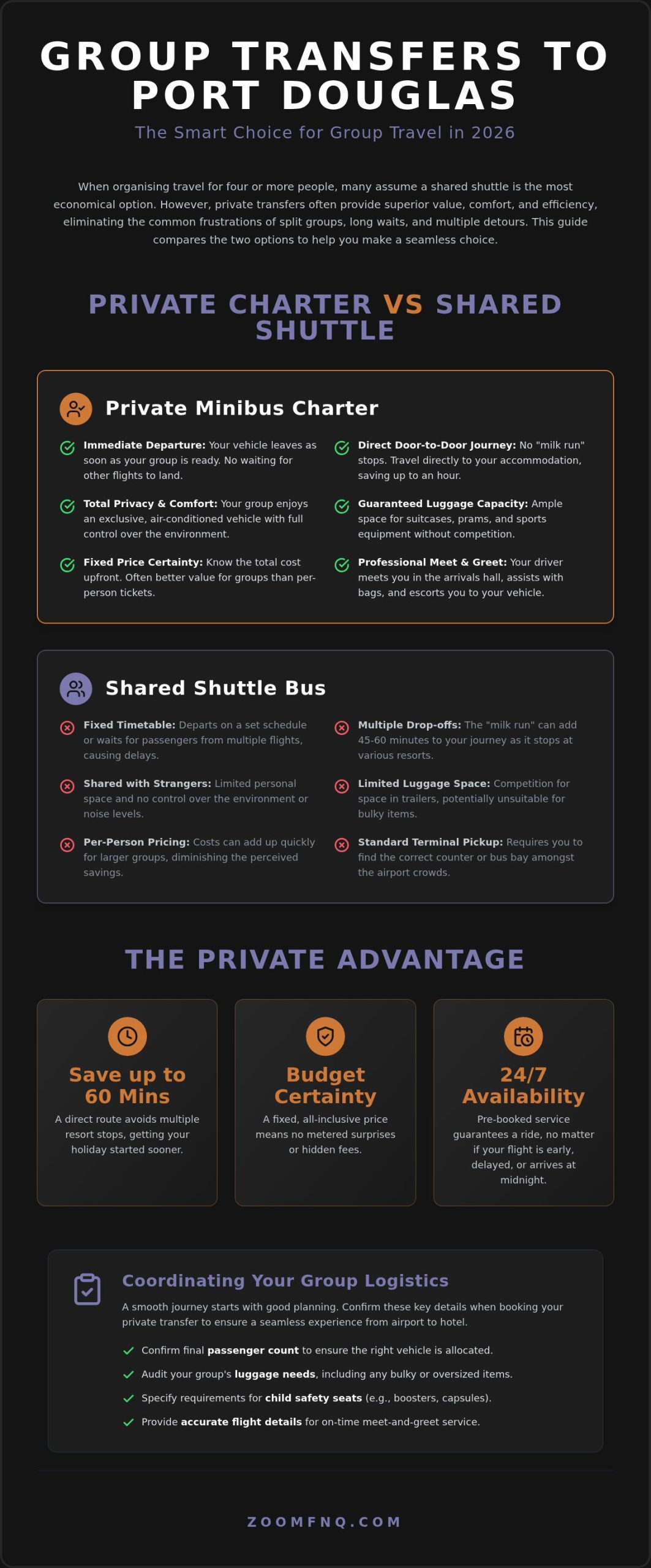 Port Douglas Group Transfers: The 2026 Guide to Private Group Travel
