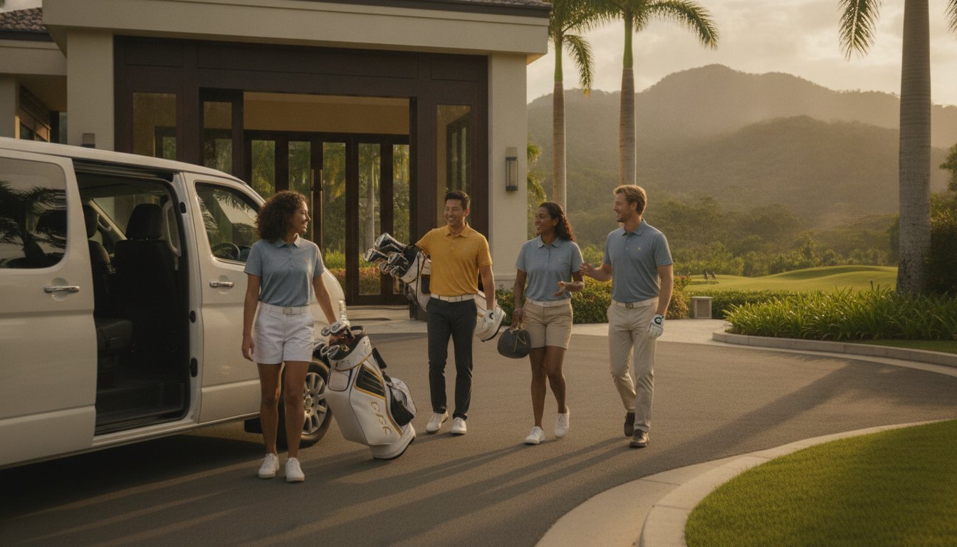 Golf trip transport Cairns: 2026 group transfer rates and course packages